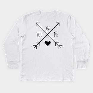 you and me Kids Long Sleeve T-Shirt